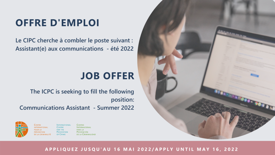 Job offer : Communications Assistant – Summer 2022